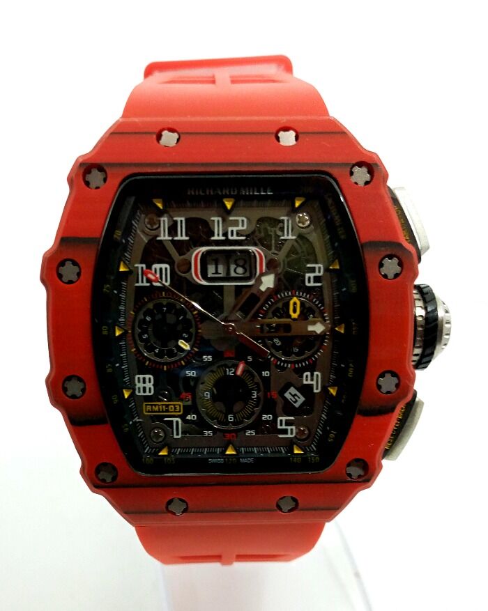 Richard Mille Flyback Red Quartz TPT 50mm Watch RM 11-03